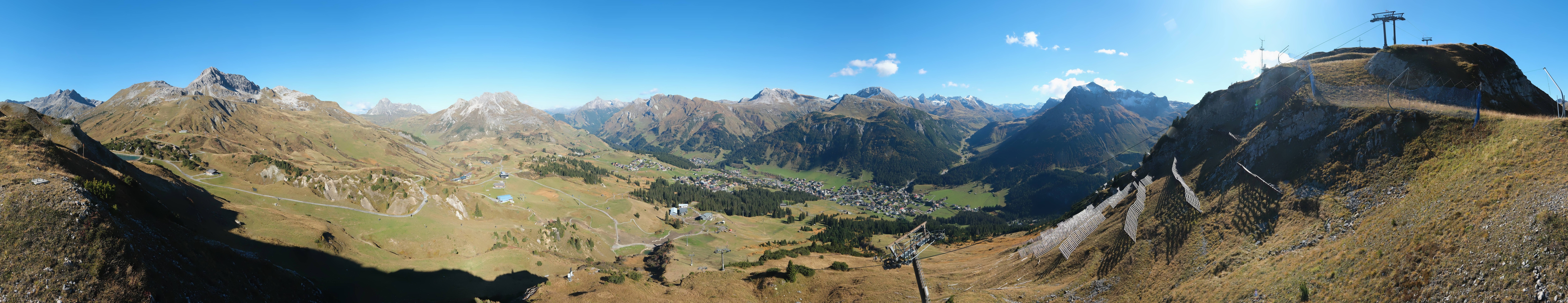 Archiv Foto Webcam Lech-Zürs: Kriegerhorn Panoramablick