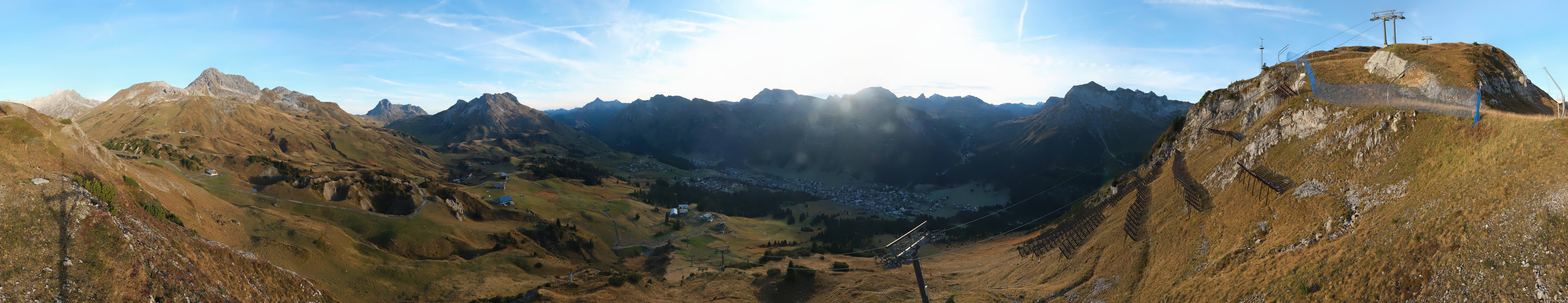 Archiv Foto Webcam Lech-Zürs: Kriegerhorn Panoramablick