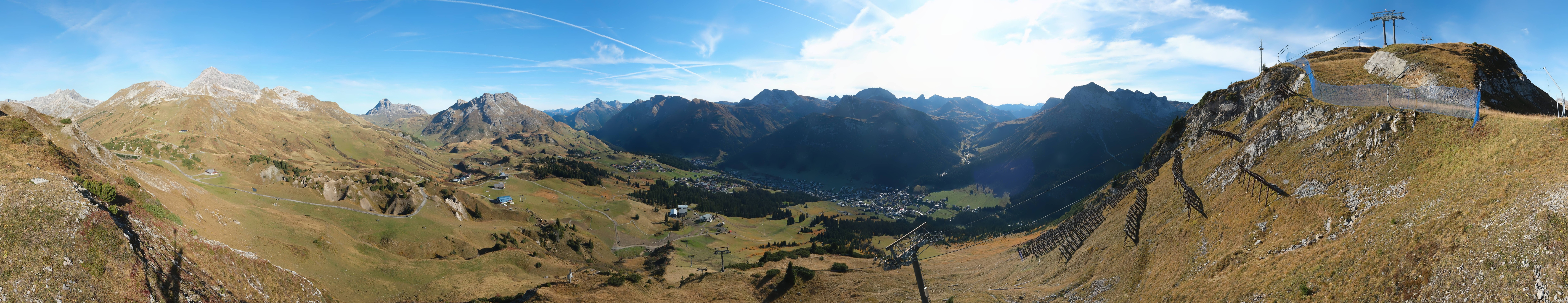 Archiv Foto Webcam Lech-Zürs: Kriegerhorn Panoramablick