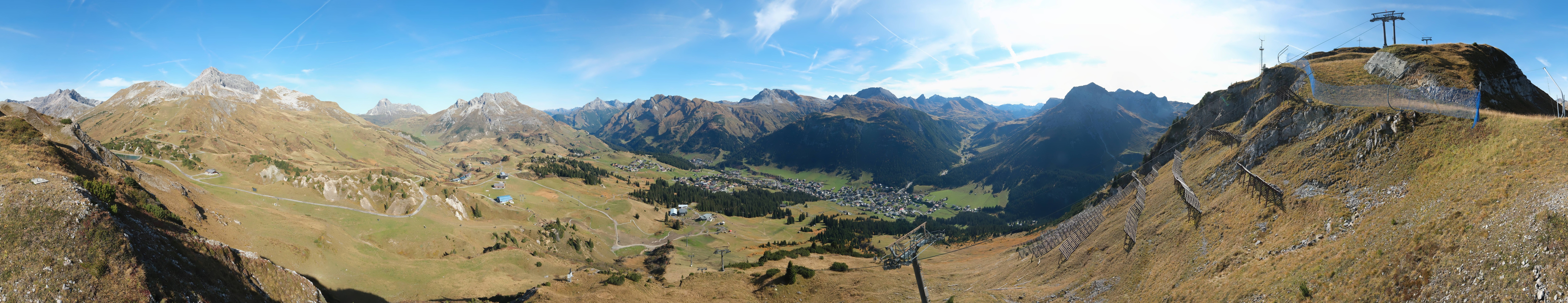 Archiv Foto Webcam Lech-Zürs: Kriegerhorn Panoramablick