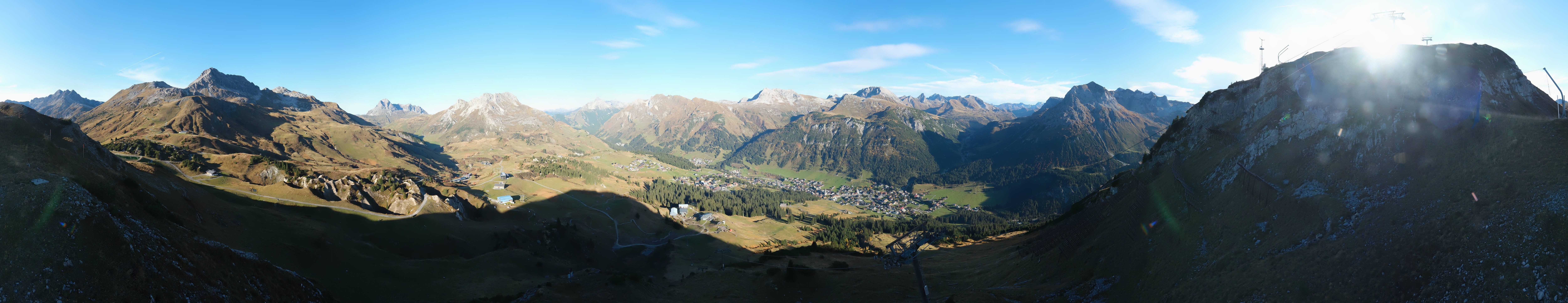 Archiv Foto Webcam Lech-Zürs: Kriegerhorn Panoramablick