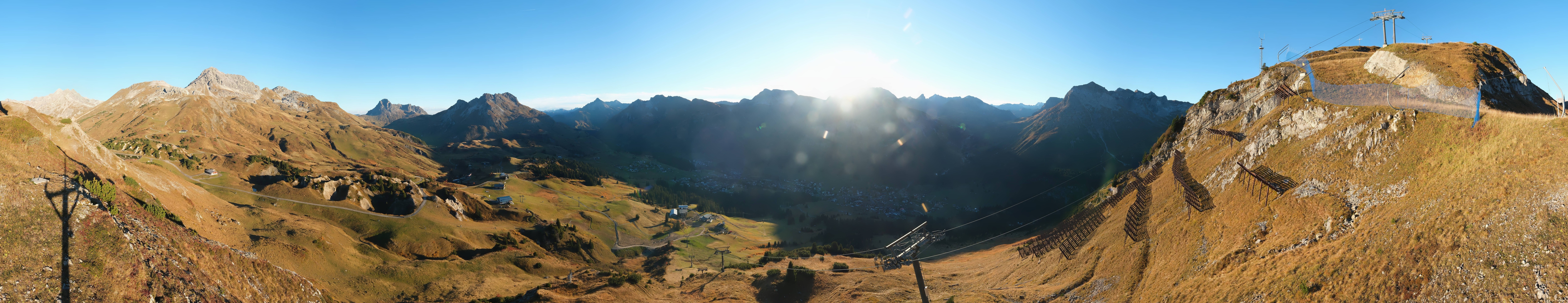 Archiv Foto Webcam Lech-Zürs: Kriegerhorn Panoramablick