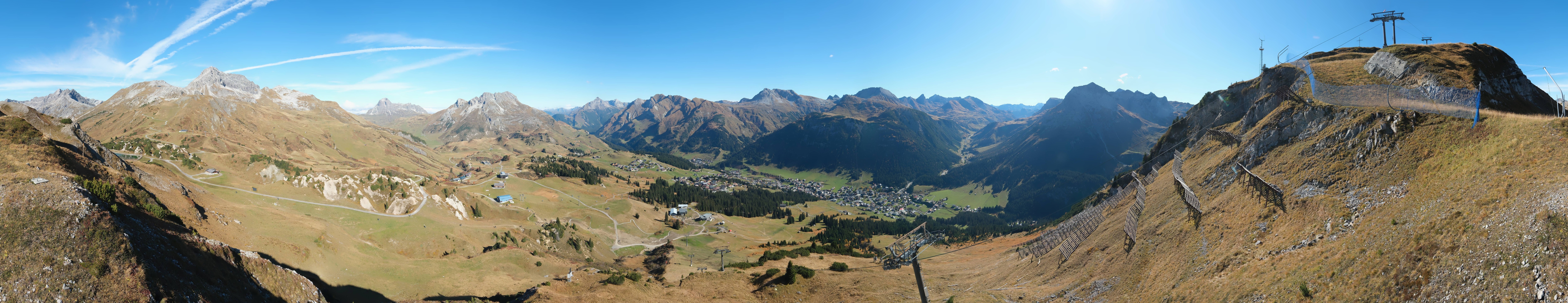 Archiv Foto Webcam Lech-Zürs: Kriegerhorn Panoramablick