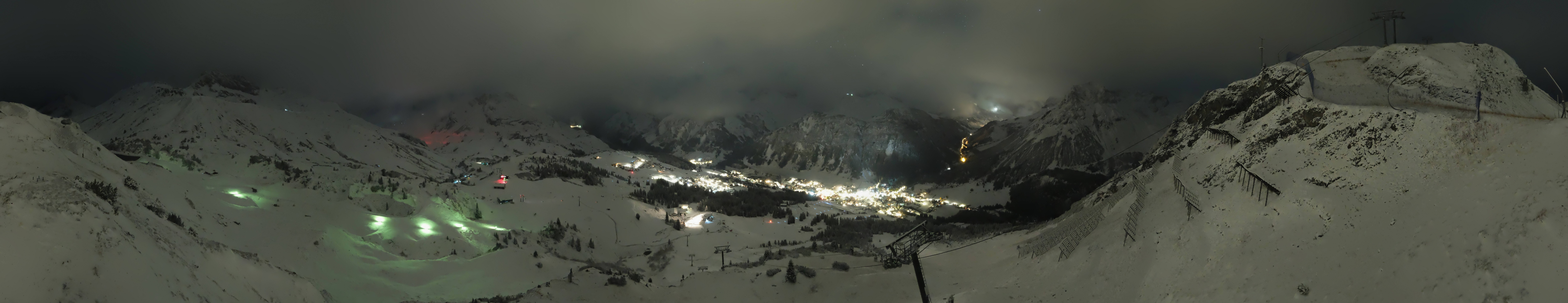 Archiv Foto Webcam Lech-Zürs: Kriegerhorn Panoramablick