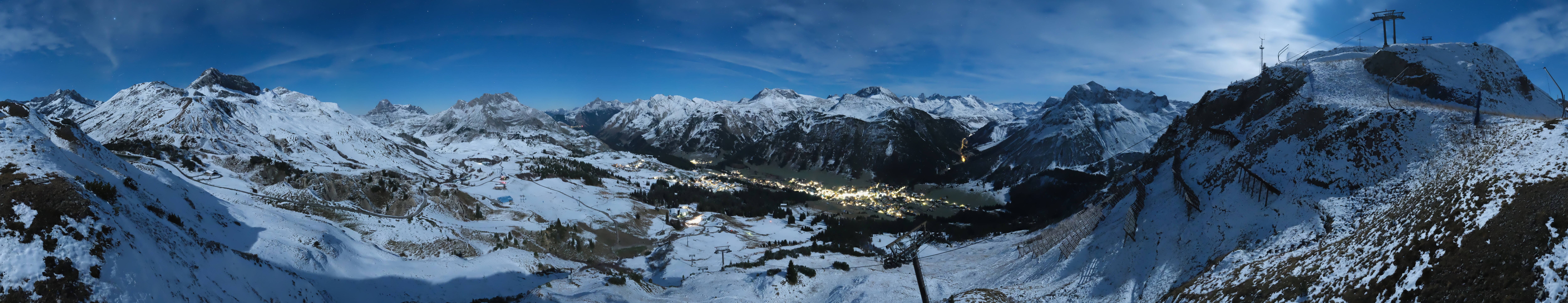 Archiv Foto Webcam Lech-Zürs: Kriegerhorn Panoramablick