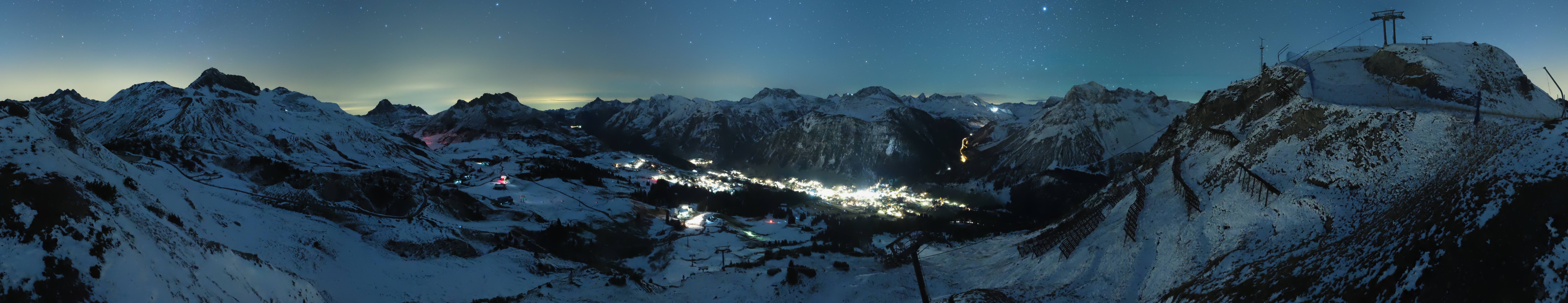 Archiv Foto Webcam Lech-Zürs: Kriegerhorn Panoramablick