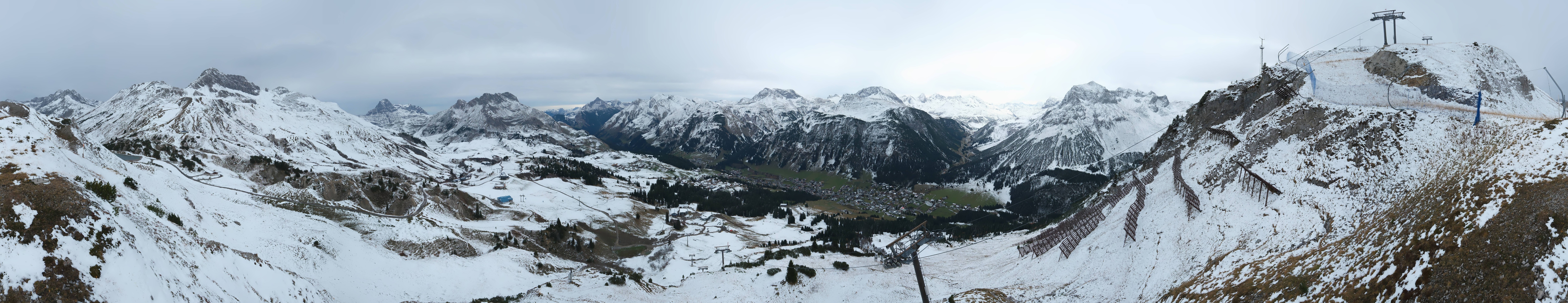 Archiv Foto Webcam Lech-Zürs: Kriegerhorn Panoramablick