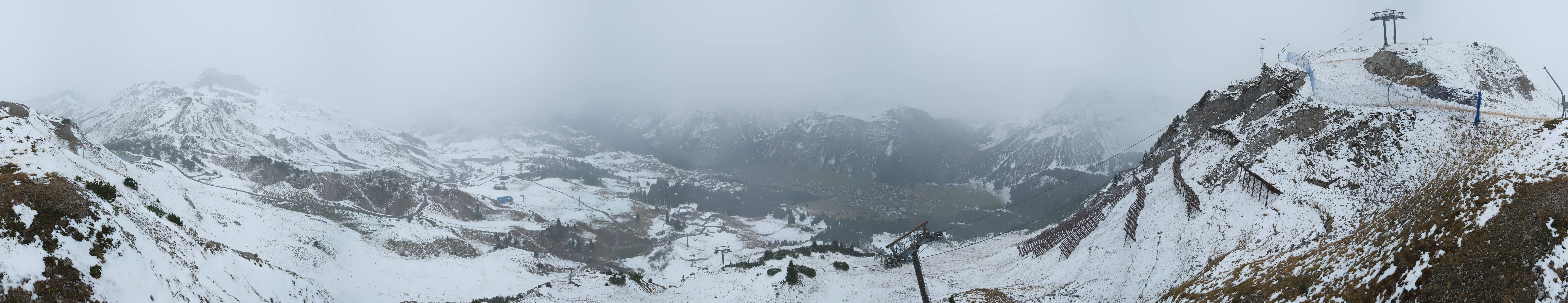 Archiv Foto Webcam Lech-Zürs: Kriegerhorn Panoramablick