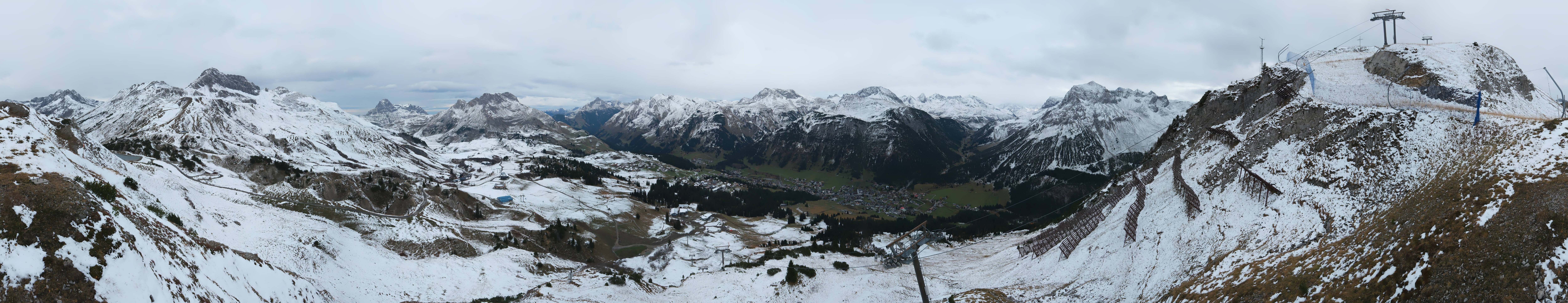 Archiv Foto Webcam Lech-Zürs: Kriegerhorn Panoramablick