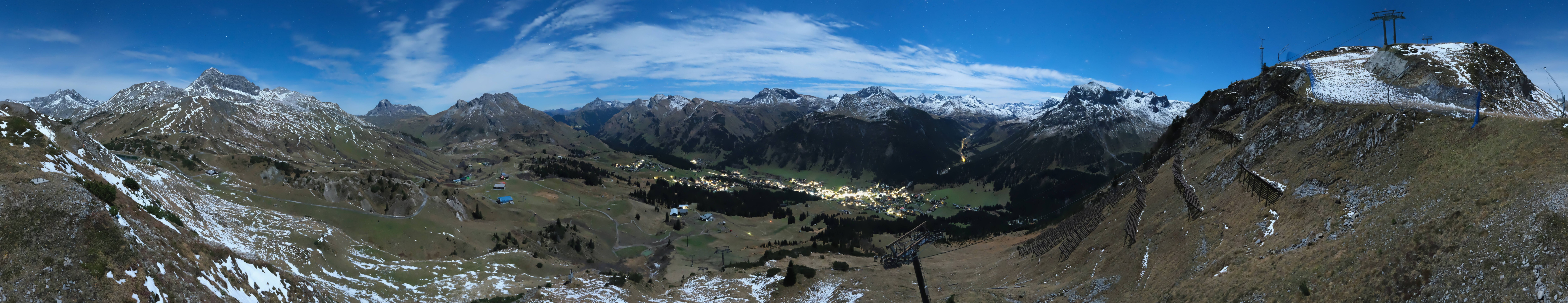 Archiv Foto Webcam Lech-Zürs: Kriegerhorn Panoramablick