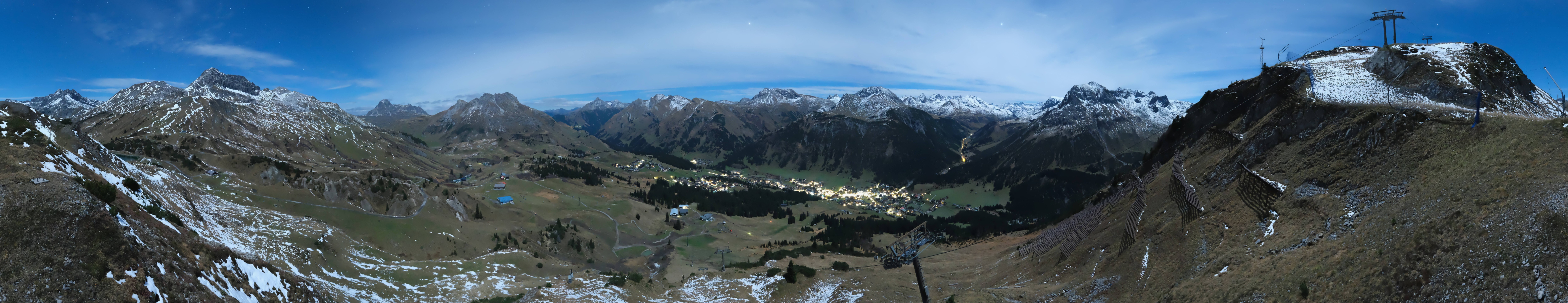 Archiv Foto Webcam Lech-Zürs: Kriegerhorn Panoramablick