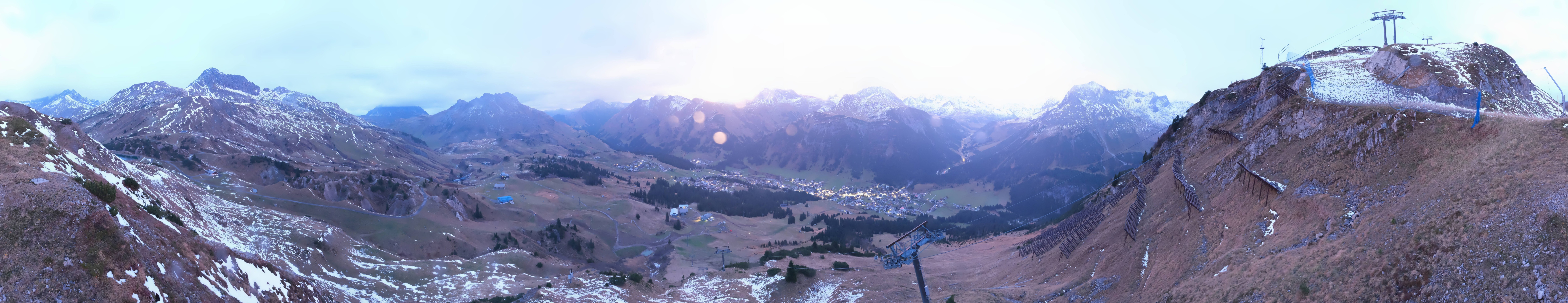 Archiv Foto Webcam Lech-Zürs: Kriegerhorn Panoramablick