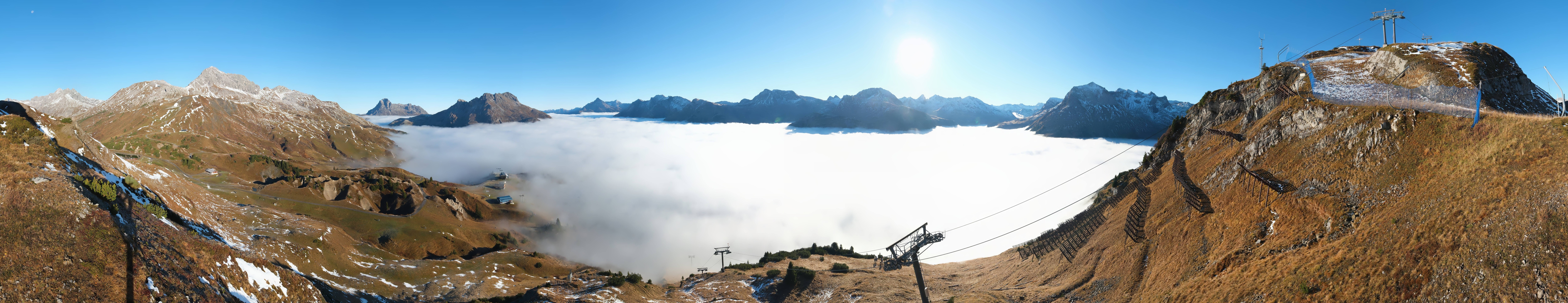 Archiv Foto Webcam Lech-Zürs: Kriegerhorn Panoramablick