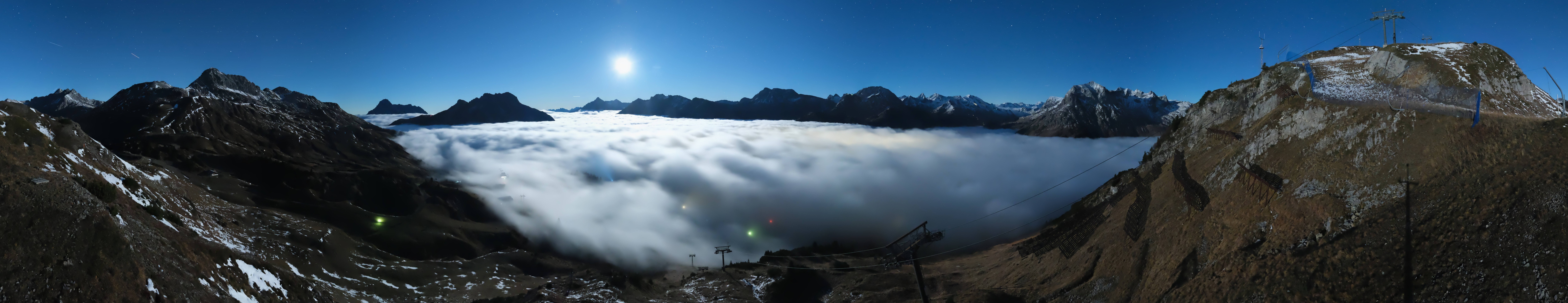 Archiv Foto Webcam Lech-Zürs: Kriegerhorn Panoramablick