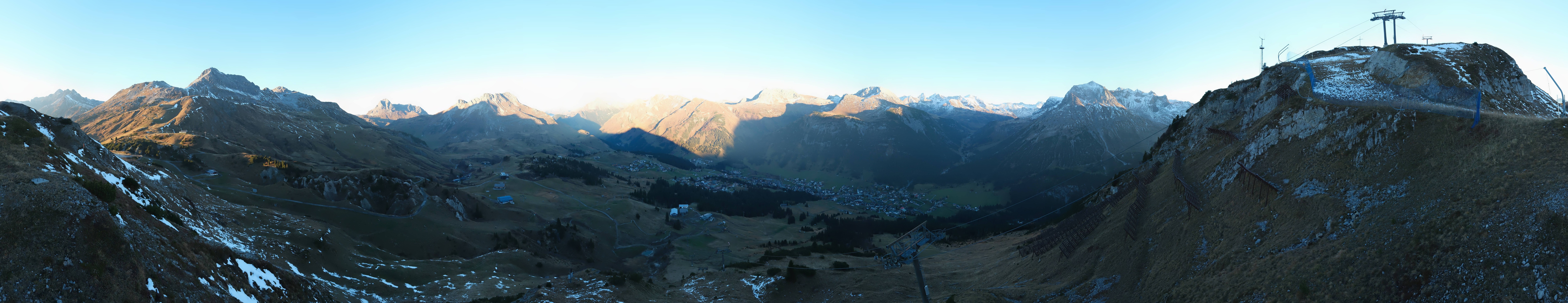 Archiv Foto Webcam Lech-Zürs: Kriegerhorn Panoramablick
