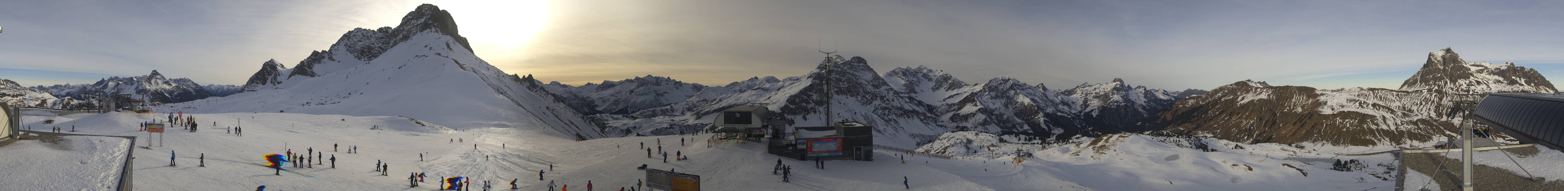 Archiv Foto Webcam Warth Schröcken - Panorama Saloberjet