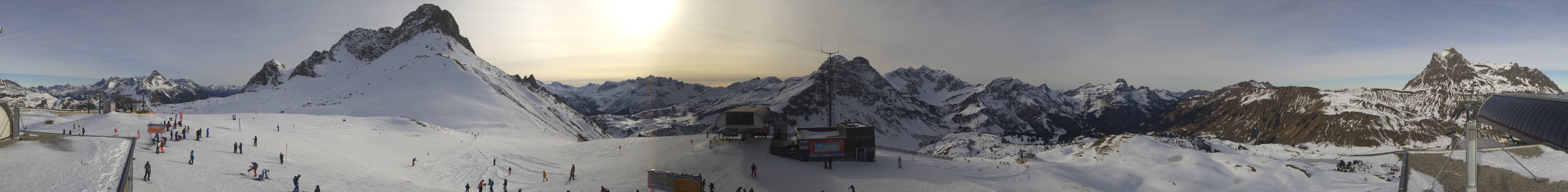 Archiv Foto Webcam Warth Schröcken - Panorama Saloberjet