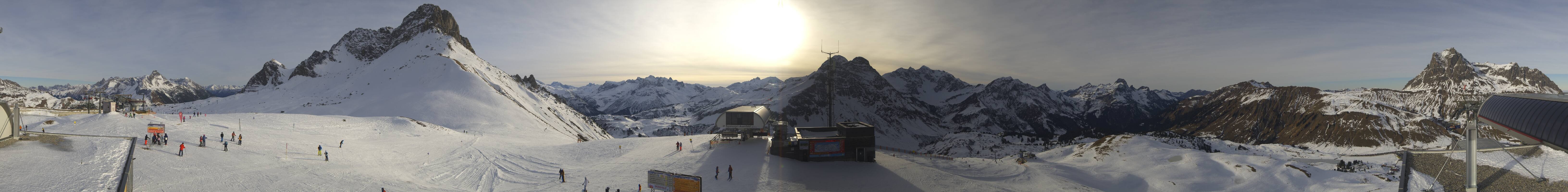 Archiv Foto Webcam Warth Schröcken - Panorama Saloberjet