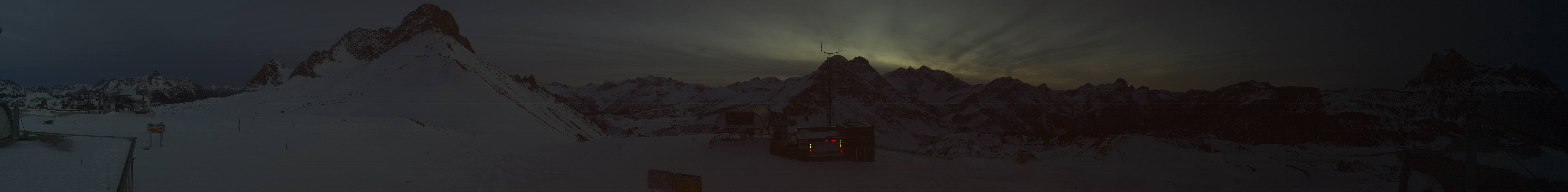 Archiv Foto Webcam Warth Schröcken - Panorama Saloberjet