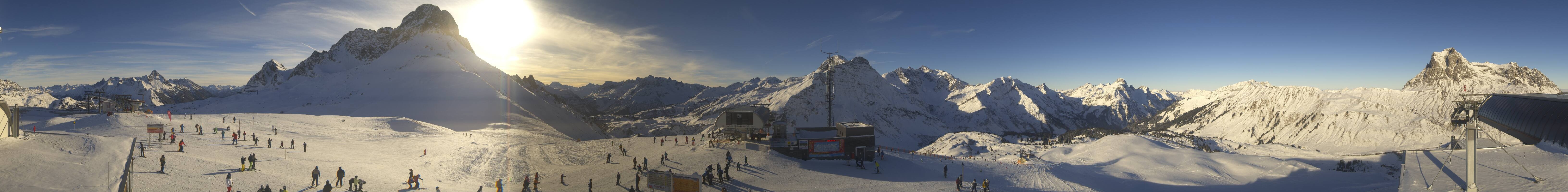 Archiv Foto Webcam Warth Schröcken - Panorama Saloberjet