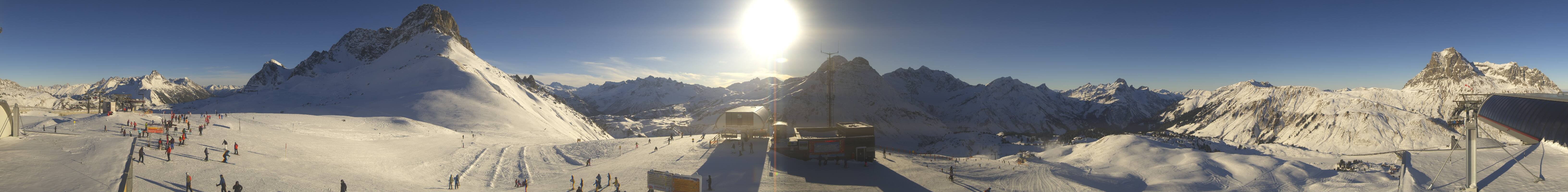 Archiv Foto Webcam Warth Schröcken - Panorama Saloberjet