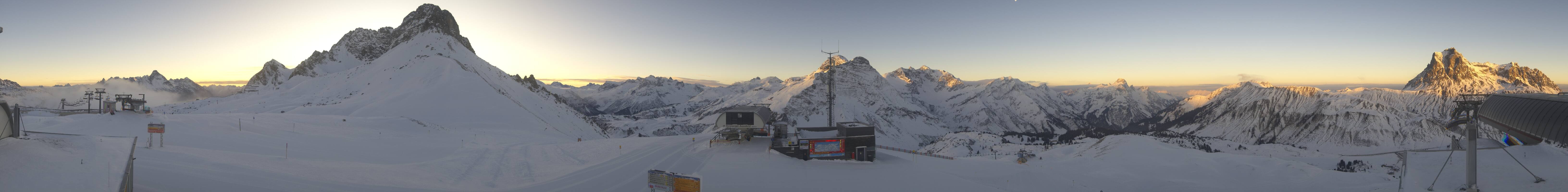 Archiv Foto Webcam Warth Schröcken - Panorama Saloberjet