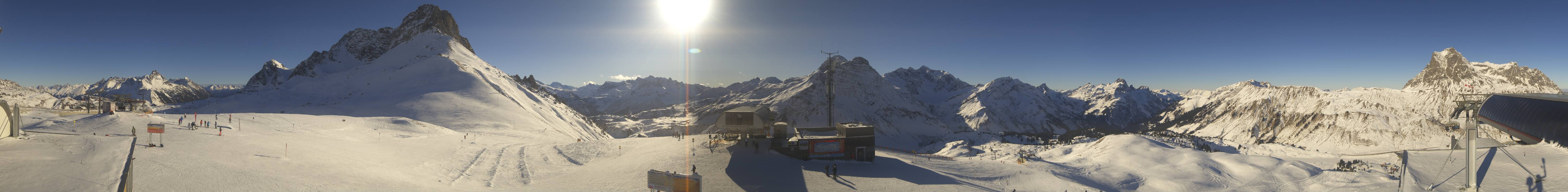 Archiv Foto Webcam Warth Schröcken - Panorama Saloberjet