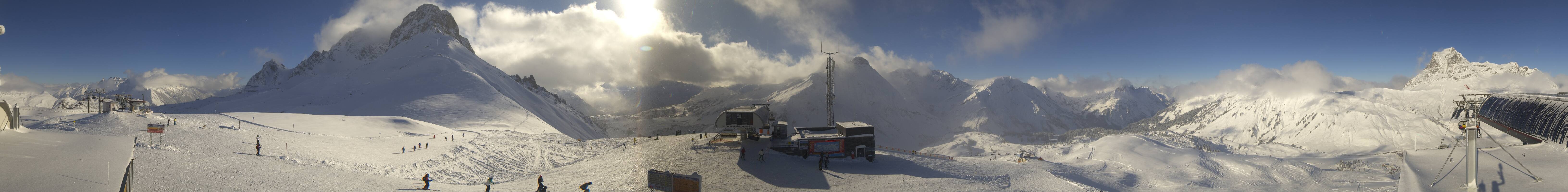 Archiv Foto Webcam Warth Schröcken - Panorama Saloberjet