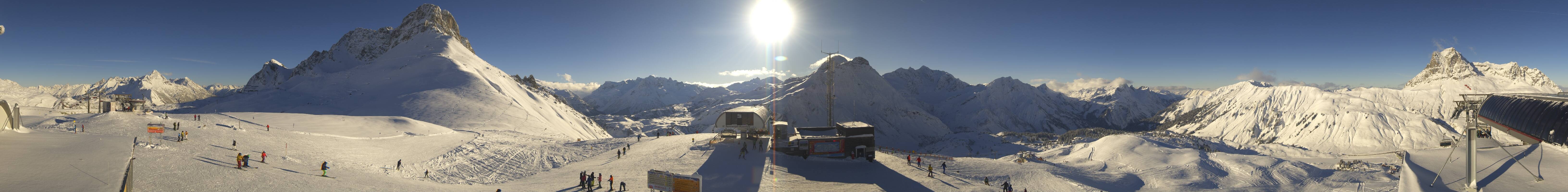 Archiv Foto Webcam Warth Schröcken - Panorama Saloberjet