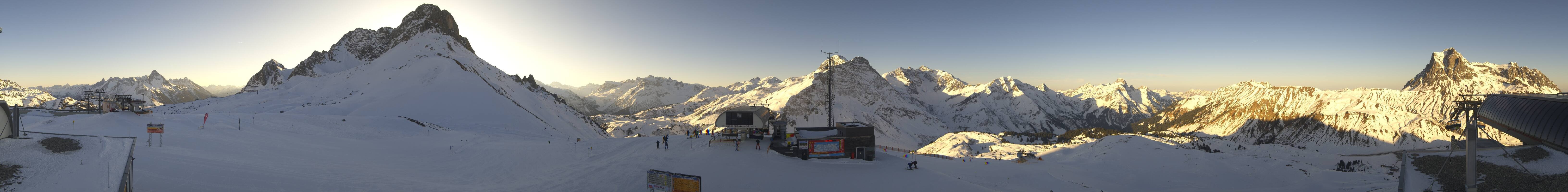 Archiv Foto Webcam Warth Schröcken - Panorama Saloberjet