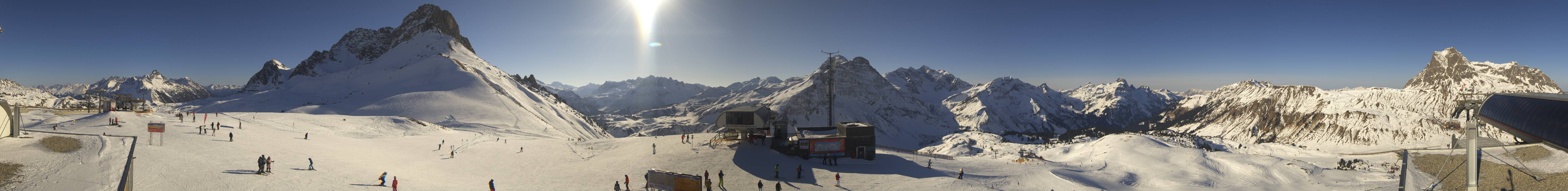 Archiv Foto Webcam Warth Schröcken - Panorama Saloberjet