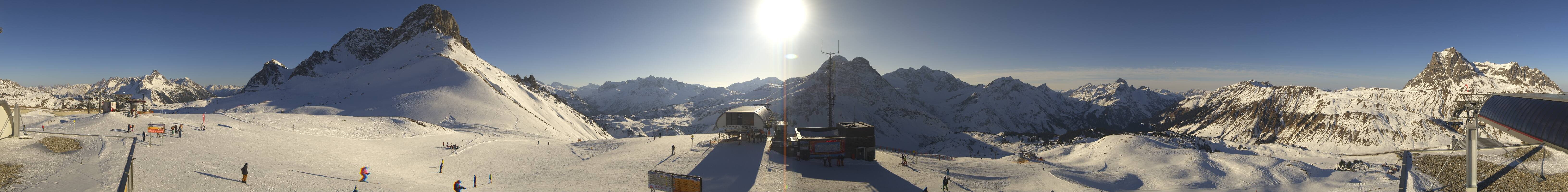 Archiv Foto Webcam Warth Schröcken - Panorama Saloberjet