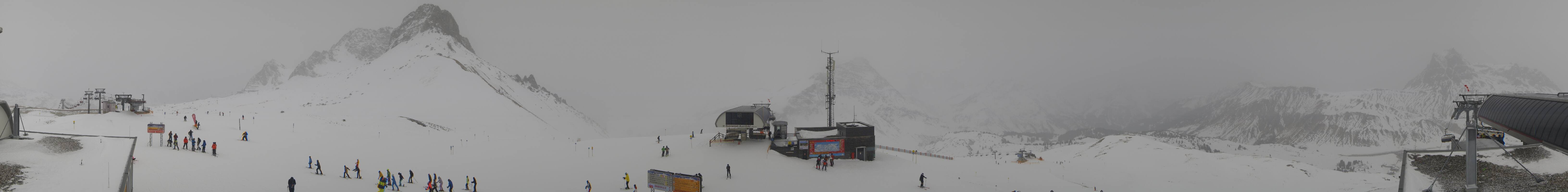 Archiv Foto Webcam Warth Schröcken - Panorama Saloberjet