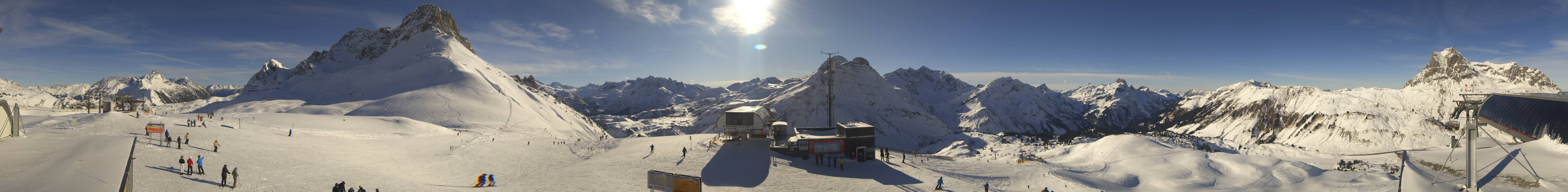 Archiv Foto Webcam Warth Schröcken - Panorama Saloberjet