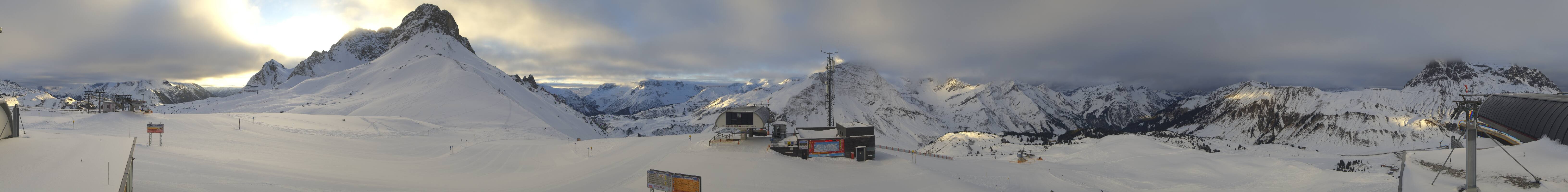 Archiv Foto Webcam Warth Schröcken - Panorama Saloberjet