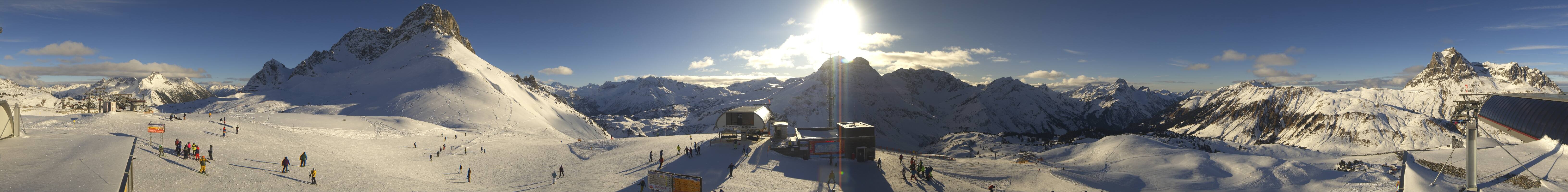 Archiv Foto Webcam Warth Schröcken - Panorama Saloberjet