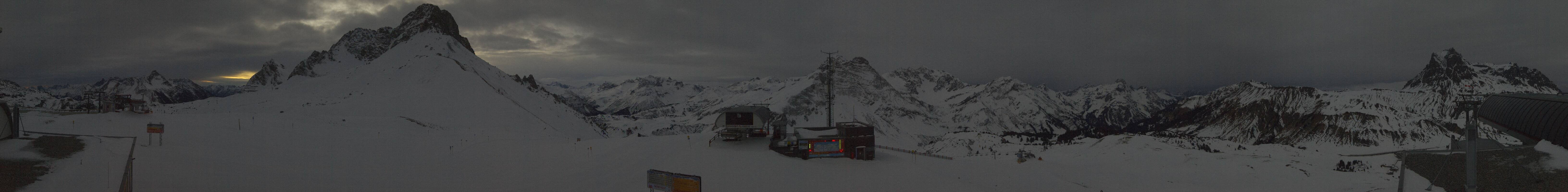 Archiv Foto Webcam Warth Schröcken - Panorama Saloberjet