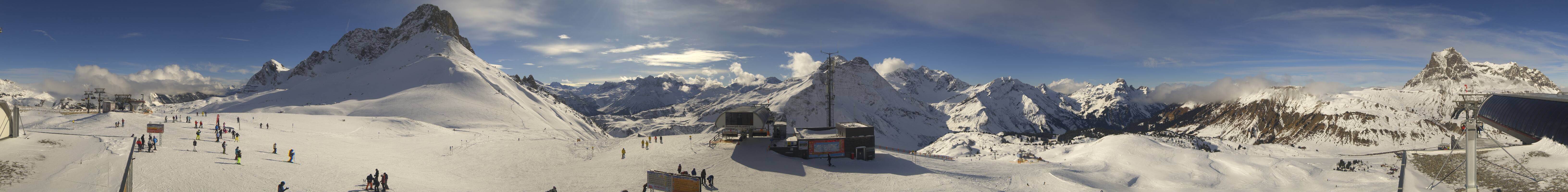 Archiv Foto Webcam Warth Schröcken - Panorama Saloberjet