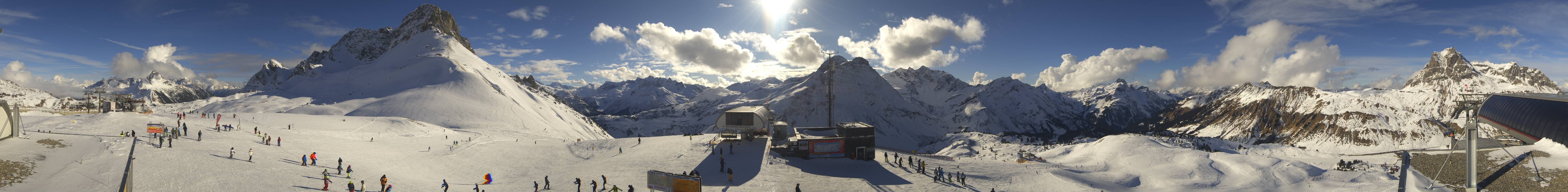 Archiv Foto Webcam Warth Schröcken - Panorama Saloberjet