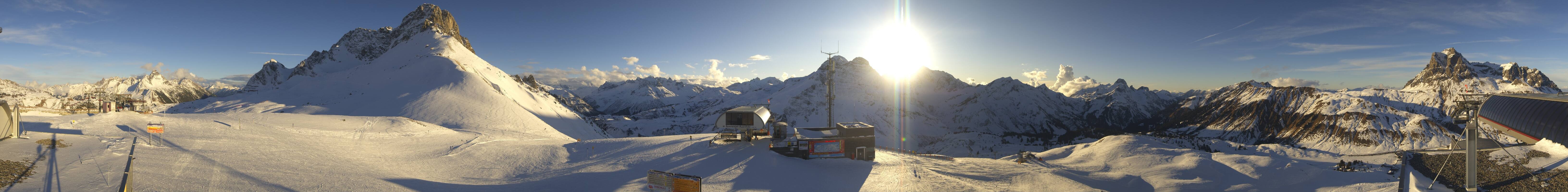 Archiv Foto Webcam Warth Schröcken - Panorama Saloberjet