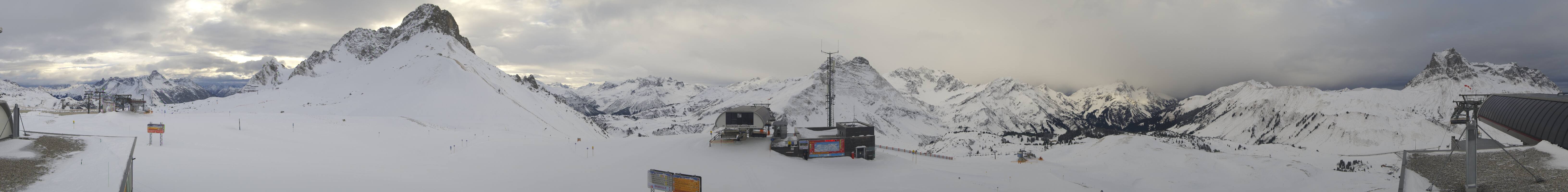 Archiv Foto Webcam Warth Schröcken - Panorama Saloberjet