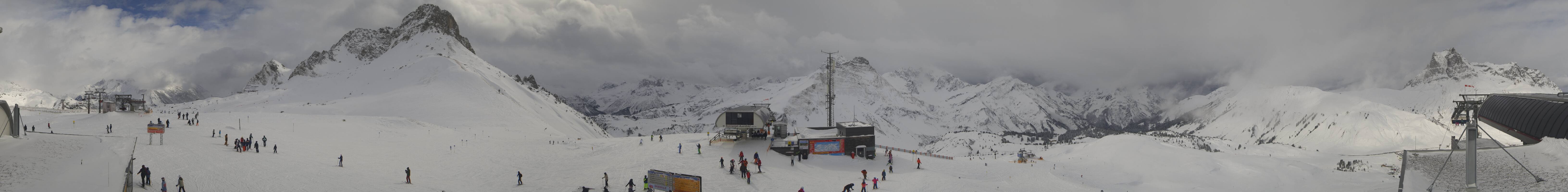 Archiv Foto Webcam Warth Schröcken - Panorama Saloberjet