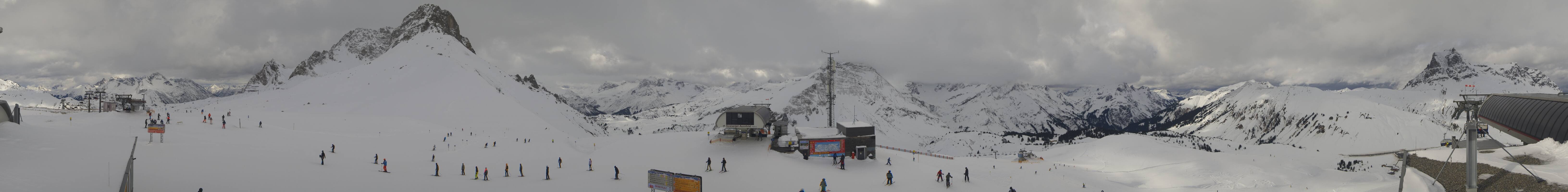 Archiv Foto Webcam Warth Schröcken - Panorama Saloberjet