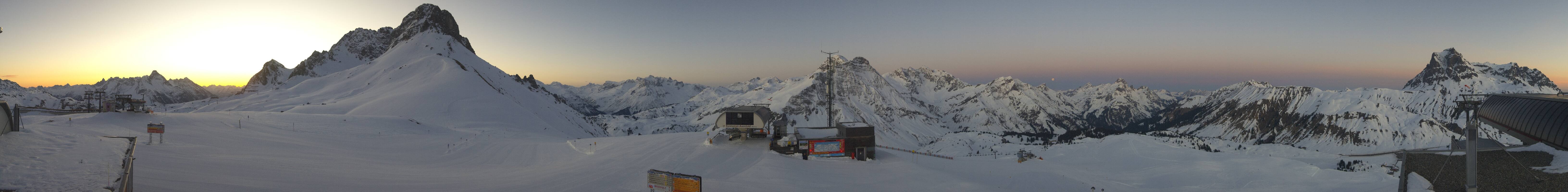 Archiv Foto Webcam Warth Schröcken - Panorama Saloberjet