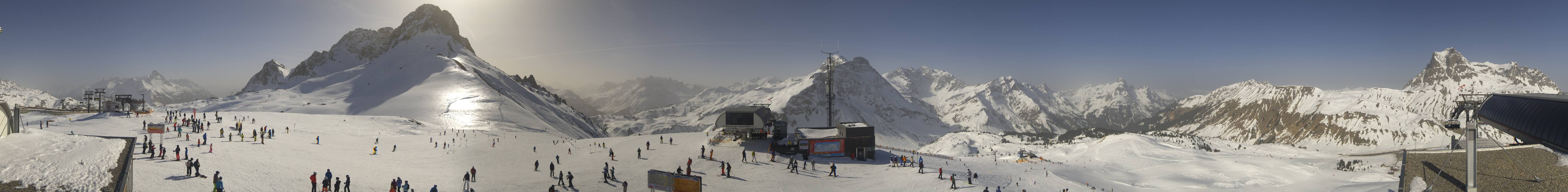 Archiv Foto Webcam Warth Schröcken - Panorama Saloberjet