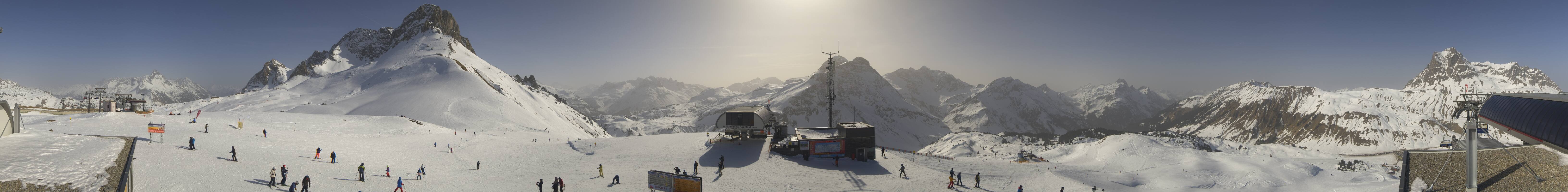 Archiv Foto Webcam Warth Schröcken - Panorama Saloberjet