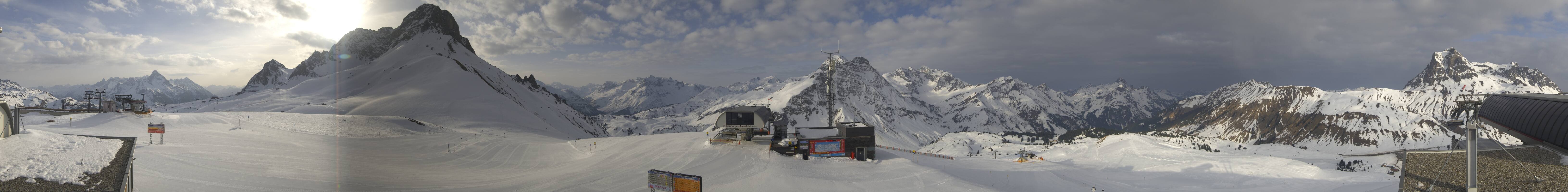 Archiv Foto Webcam Warth Schröcken - Panorama Saloberjet