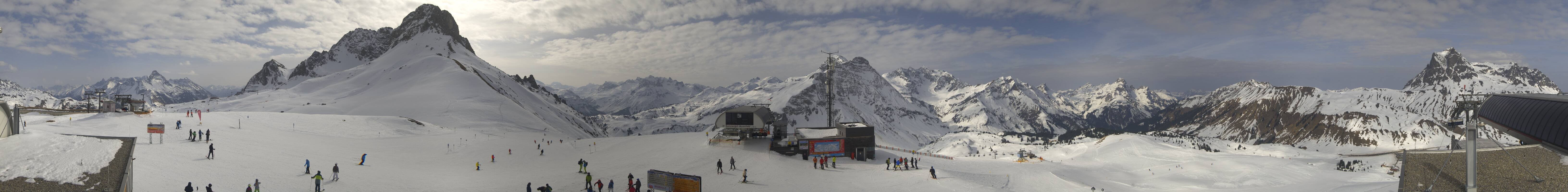 Archiv Foto Webcam Warth Schröcken - Panorama Saloberjet