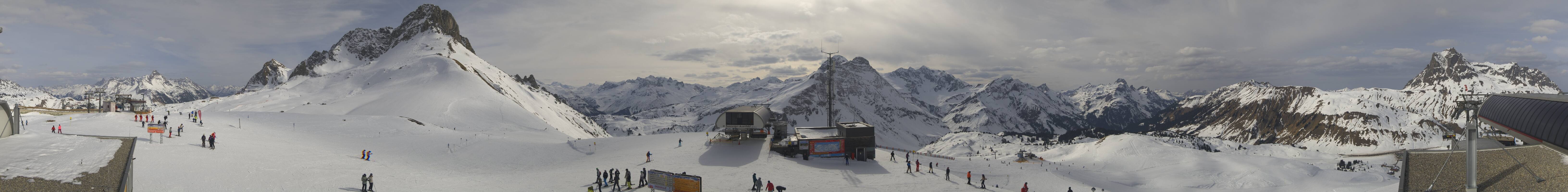 Archiv Foto Webcam Warth Schröcken - Panorama Saloberjet