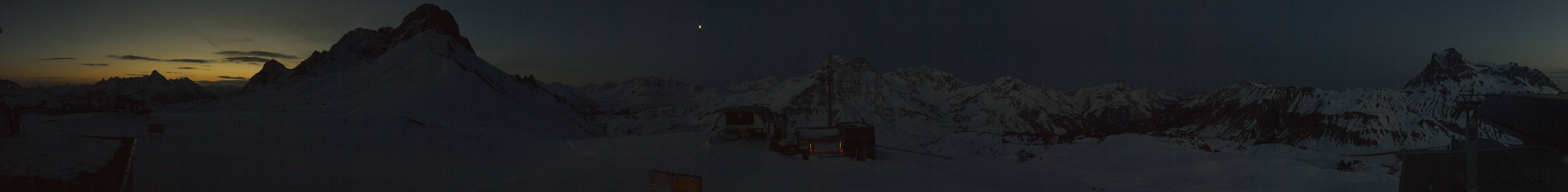 Archiv Foto Webcam Warth Schröcken - Panorama Saloberjet